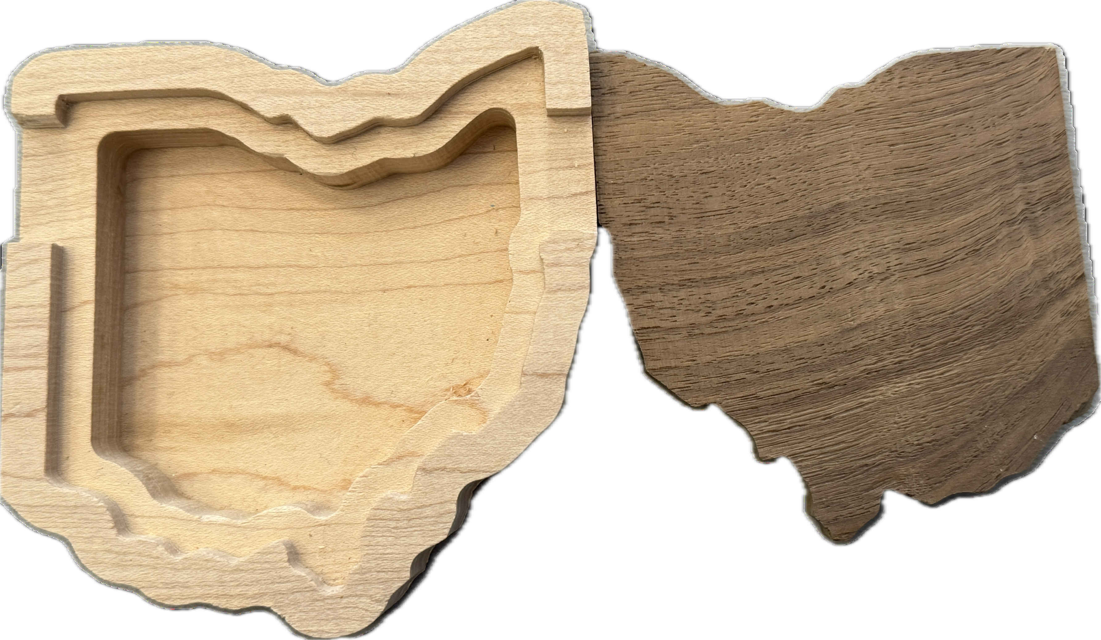 Small Ohio Shaped Keepsake Box